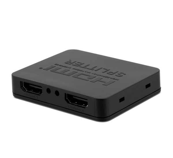 1 u 2 izlaza 4K HDMI Splitter plastični, crni